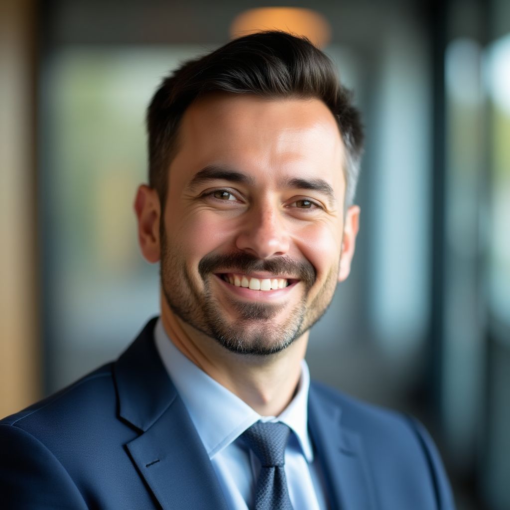 Retrato profesional de un hombre de negocios experimentado, el fundador de la empresa.